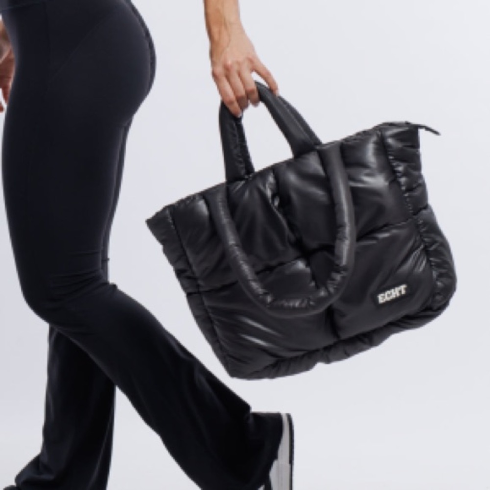 ECHT Black Puff Tote Bag